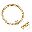 Jiayiqi 5-11 mm Men Chain Bracelet Stainless Steel Curb Cuban Link Chain Bangle for Male Women Hiphop Trendy Wrist Jewelry Gift
