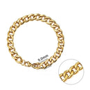 Jiayiqi 5-11 mm Men Chain Bracelet Stainless Steel Curb Cuban Link Chain Bangle for Male Women Hiphop Trendy Wrist Jewelry Gift