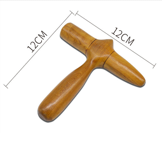 Fragrant Wood Body Massage Tool Foot Reflexology AcupunctureThai Massager Roller Therapy Meridians Scrap Lymphatic Health Care