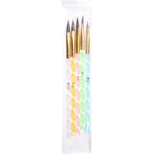 Nail Art Brush Set Manicure Tools Gradient Gel Nail Polish Builder Drawing Carving Ombre Brushes French Nail Design Painting Pen