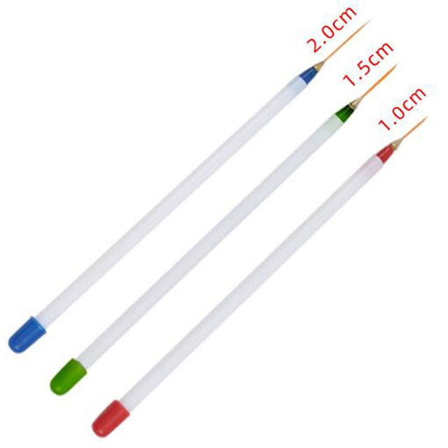 Nail Art Brush Set Manicure Tools Gradient Gel Nail Polish Builder Drawing Carving Ombre Brushes French Nail Design Painting Pen