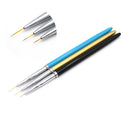 Nail Art Brush Set Manicure Tools Gradient Gel Nail Polish Builder Drawing Carving Ombre Brushes French Nail Design Painting Pen