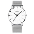 2020 Men's Watch Ultra-Thin Stainless Steel Men Business Watch Men Mesh Belt Quartz Wristwatch Male Clock Relogio Masculino