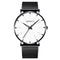 2020 Men's Watch Ultra-Thin Stainless Steel Men Business Watch Men Mesh Belt Quartz Wristwatch Male Clock Relogio Masculino