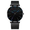 2020 Men's Watch Ultra-Thin Stainless Steel Men Business Watch Men Mesh Belt Quartz Wristwatch Male Clock Relogio Masculino