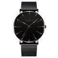 2020 Men's Watch Ultra-Thin Stainless Steel Men Business Watch Men Mesh Belt Quartz Wristwatch Male Clock Relogio Masculino
