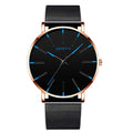 2020 Men's Watch Ultra-Thin Stainless Steel Men Business Watch Men Mesh Belt Quartz Wristwatch Male Clock Relogio Masculino