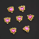 10psc/lot ab crystal glass 3D nail art ornaments 10-14mm rhinestone for nail art gem holographic effect charm DIY Nail Supplies