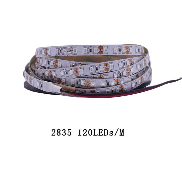 12V UV Ultraviolet 395-405nm led strip black light 5050 2835 SMD 60led/m 120led/m Waterproof tape lamp for DJ Fluorescence party