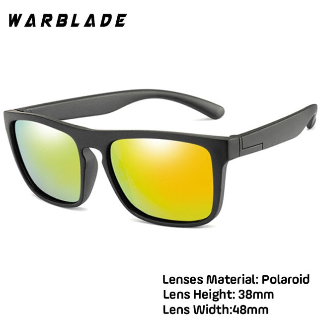 WarBlade 2019 New Kids Silica Soft Sunglasses Polarizing Square Boys Girls Brand Eyeglasses Infant UV400 Breakproof Sunglasses
