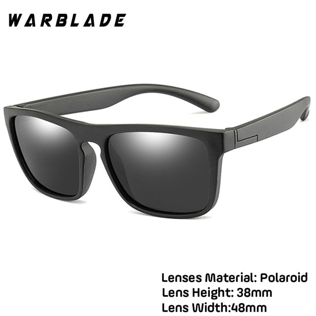 WarBlade 2019 New Kids Silica Soft Sunglasses Polarizing Square Boys Girls Brand Eyeglasses Infant UV400 Breakproof Sunglasses