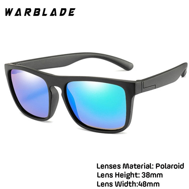 WarBlade 2019 New Kids Silica Soft Sunglasses Polarizing Square Boys Girls Brand Eyeglasses Infant UV400 Breakproof Sunglasses