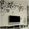 Beautiful DIY Removable Vinyl Flowers Wall Stickers