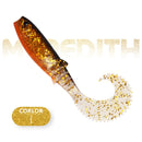 MEREDITH 70mm 90mm 110mm Cannibal Curved Tail Artificial Wobblers Fishing Lures Soft Baits Silicone Shad Worm Bass lure souple