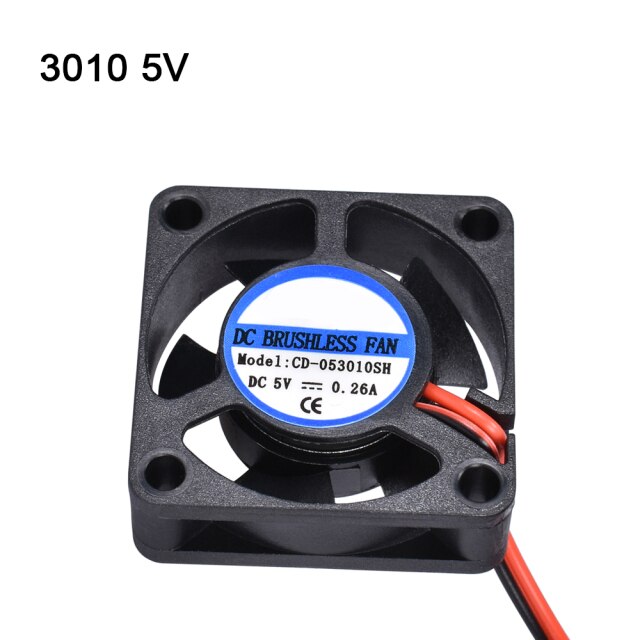 3D Printer Parts 3010 4010 5015 Cooling Fan 12V 24V 5V Blower Fan Turbo Brushless Fan For V5 V6 Hotend Bowden Extruder J-head