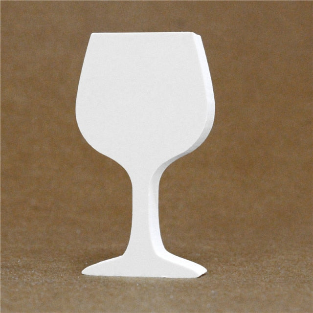 Diy Thick 12MM Wood Wooden Letters numbers White Alphabet Wedding Birthday Party Home Decorations Personalised Name Design