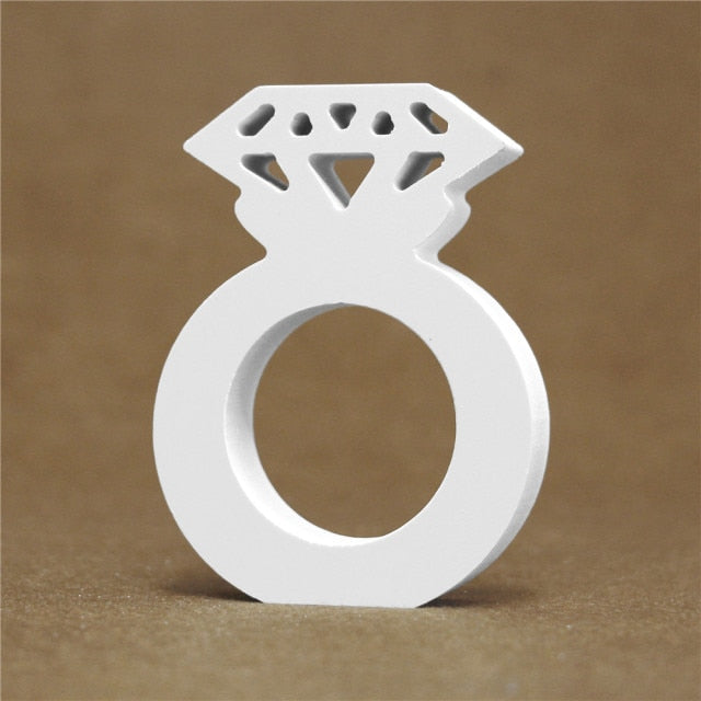 Diy Thick 12MM Wood Wooden Letters numbers White Alphabet Wedding Birthday Party Home Decorations Personalised Name Design