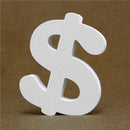 Diy Thick 12MM Wood Wooden Letters numbers White Alphabet Wedding Birthday Party Home Decorations Personalised Name Design