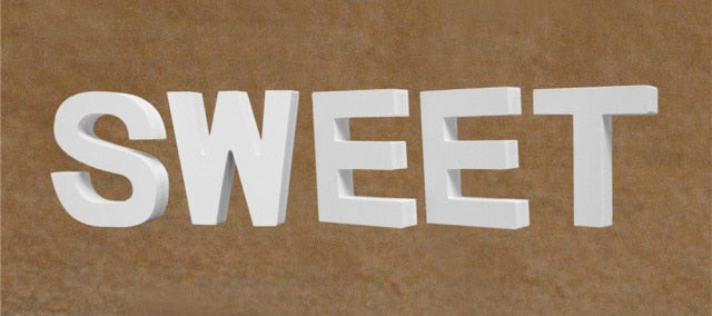 Diy Thick 12MM Wood Wooden Letters numbers White Alphabet Wedding Birthday Party Home Decorations Personalised Name Design