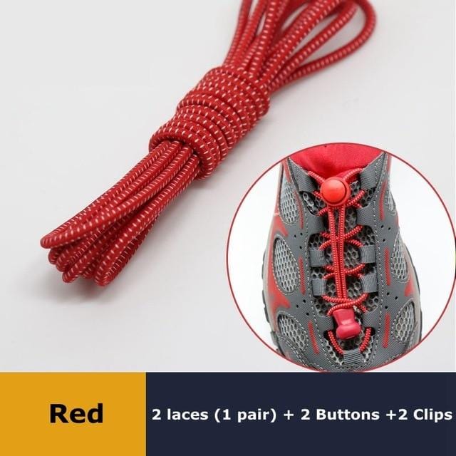 1Pair 23 colors Sneaker ShoeLaces Elastic No Tie Shoe Laces Stretching Lock Lazy laces Quick Rubber Shoelace Shoestrings