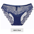 8colors Sexy Lace Panties Soft Breathable Briefs Women Underwear Ladies Panty Transparent Tempting Low-Rise Cotton Lingerie