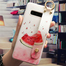 Cartoon Wrist Strap Case For Samsung Galaxy S20 Ultra S10 S9 S8 Plus Note 10 9 8 A51 A81 A71 A70 A40 A50 A30 A10 A9 Coque Gifts