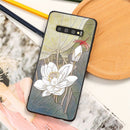 3D Emboss Retro Flowers Case For Samsung Galaxy A01 A10 A30 A40 A50 A51 A60 A71 A70 A81 A21 NOTE10 LITE 9 8 A7 A8 A9 2018