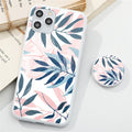 Tropical Floral Stand Phone Holder Case For iphone 11 Pro X XR XS Max SE 2  7 8 6 6S Plus