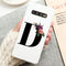 Custom Name Letter Silicone Case For Samsung Galaxy A40 A50 A70 A51 A71 A21 A10 Cover Note 10 8 9 A7 A9 A6 A8 Plus 2018