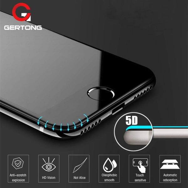 5D Curved Edge Full Coverage Tempered Glass Screen Protector For iPhone 6 7 6S Plus 11 Pro Max 8 Plus X XR XS Max