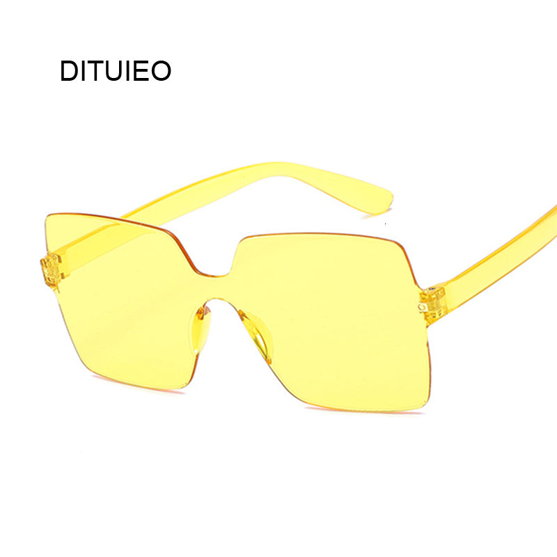 Fashion Sunglasses Women Ladies Red Yellow Fashion Square Sun Glasses Female Driving Shades UV400 Oculos De Sol Feminino