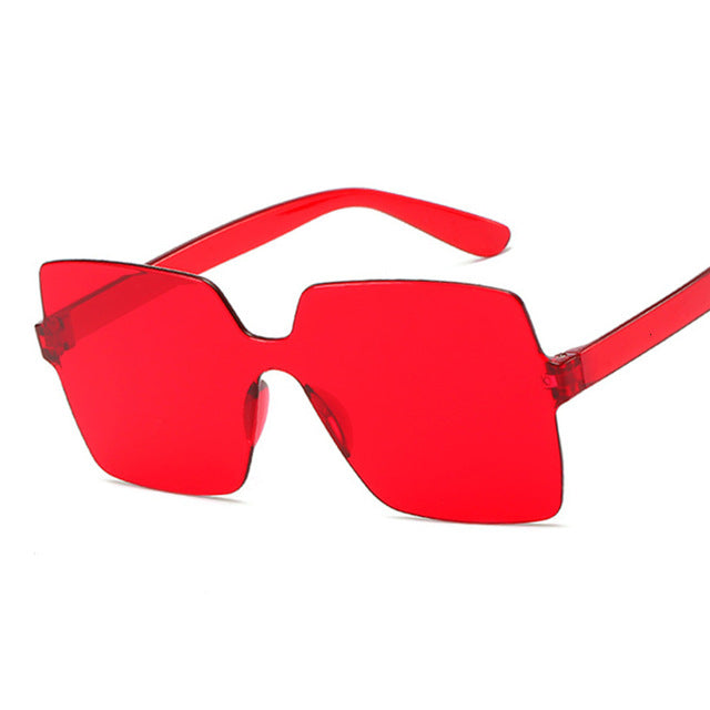 Fashion Sunglasses Women Ladies Red Yellow Fashion Square Sun Glasses Female Driving Shades UV400 Oculos De Sol Feminino
