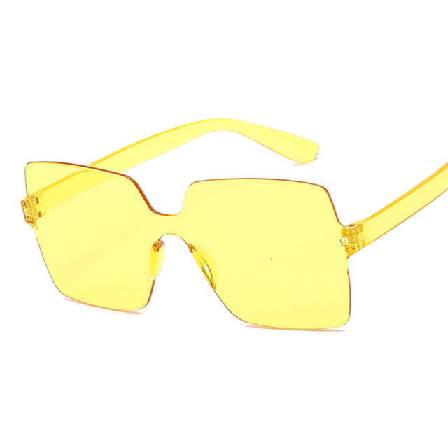 Fashion Sunglasses Women Ladies Red Yellow Fashion Square Sun Glasses Female Driving Shades UV400 Oculos De Sol Feminino