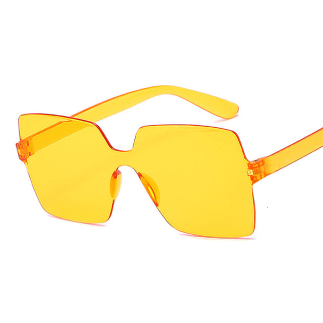 Fashion Sunglasses Women Ladies Red Yellow Fashion Square Sun Glasses Female Driving Shades UV400 Oculos De Sol Feminino