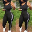 New Bodysuits Women Romper Women Striped Tight Romper One Piece Leggings Pants Jumpsuit Athletic Romper