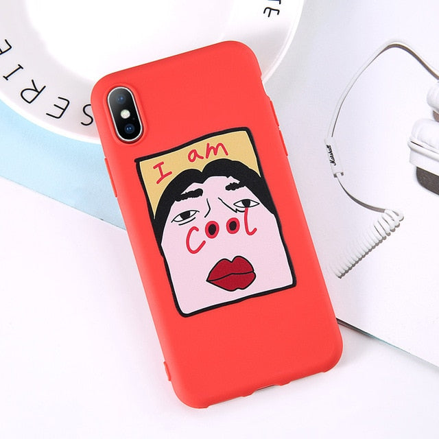 Silicone Cute Print Phone Case For iPhone 11 6 6s 7 8 Plus X XR XS 11Pro Max