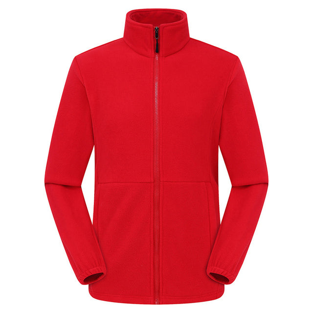 TRVLWEGO Men Women's Fleece Hiking Thermal Jackets Outdoor Sports Climbing Trekking Camping Windbreaker Male Warm Coats