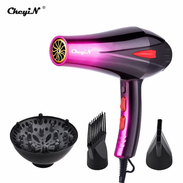 4000W Powerful Hair Dryer Professional Hairdryer Household Blow Dryer Hot and Cold Wind Fast Hair Styling Tool With Two Nozzles