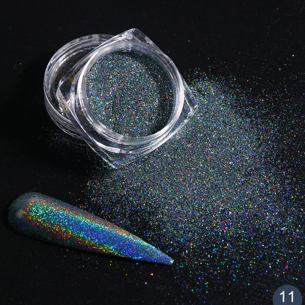 Nail Art Chrome Holographic Dip Powder