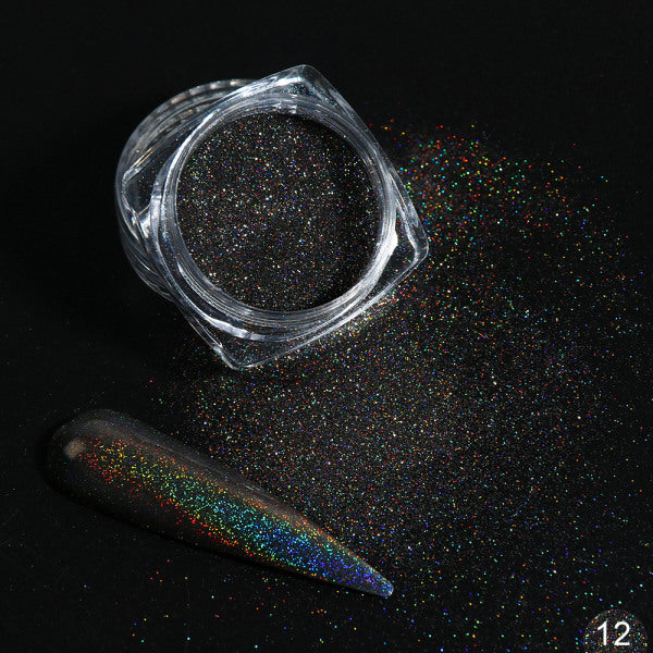 Nail Art Chrome Holographic Dip Powder