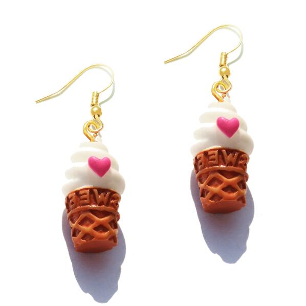 Earring For Women Resin Drop Custom Made Handmade Cute Girls Gift Eardrop Eardrop Popcorn Chocolate Fries Ice Cream
