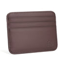 New Thin Genuine Leather Mini Wallet Slim Bank Credit Card Holder Men's Business Small ID Case For Man Purse 6 Slots Cardholder