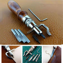 7 in 1 Set Pro Leathercraft Adjustable Stitching and Groover Crease Leather Tool DIY Handmade Practical