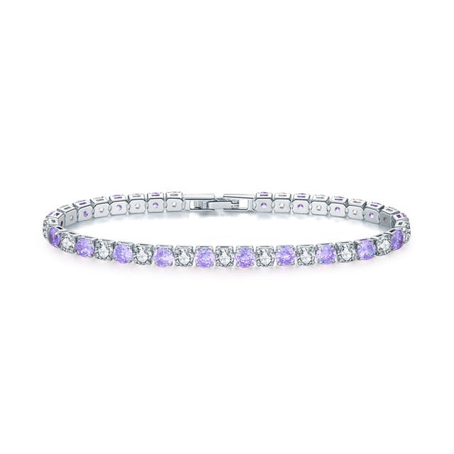 UMODE Clear Crystal Tennis Bracelet for Women Men Bracelet Cubic Zirconia Jewelry Party Wedding Hip Pop Accessories 2019 UB0097D