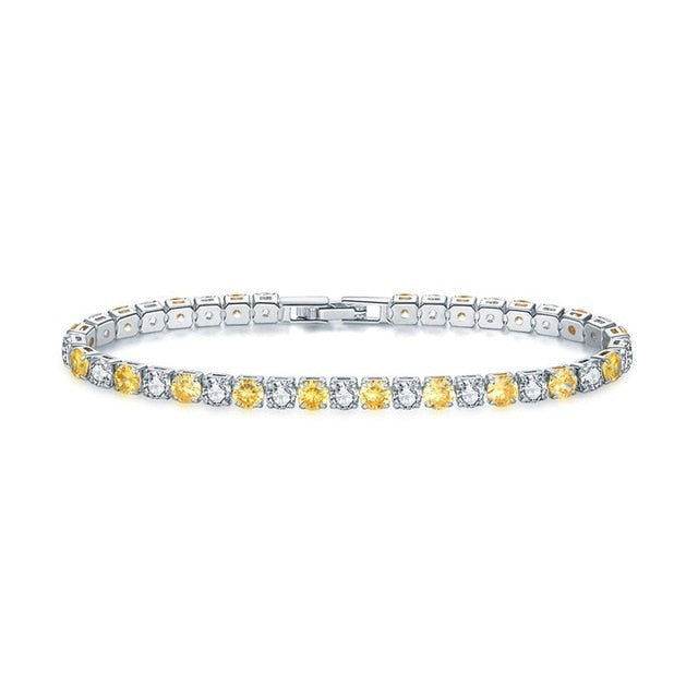 UMODE Clear Crystal Tennis Bracelet for Women Men Bracelet Cubic Zirconia Jewelry Party Wedding Hip Pop Accessories 2019 UB0097D