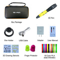 SMAFFOX 3D Pen With 18 Colors 54 Meter PLA Filament Printing Pen Support  ABS and PLA Kids Diy Drawing Pen With LCD Display