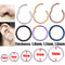 G23 Titanium Gold Color Septum Rings Open Small Septum Piercing Nose Earrings Women Men Ear Nose Piercing Jewelry