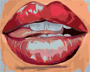 HUACAN Paint By Numbers Lip Kit Drawing On Canvas Wall Art HandPainted Home Decor DIY Gift