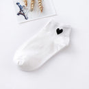 10pcs=5pairs Women Short Socks Red Heart Cute College Fresh Female Socks Soft Cotton Summer Autumn Hot Sale Girls Sock Meias Sox