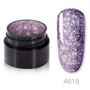 Rainbow Glitter Gel Nail Polish